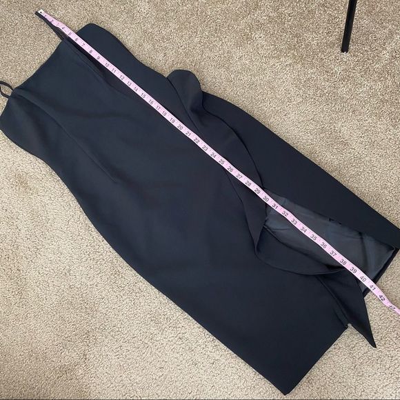 Bardot Carmelle Ruffle Midi Dress Black XS - Picture 12 of 12